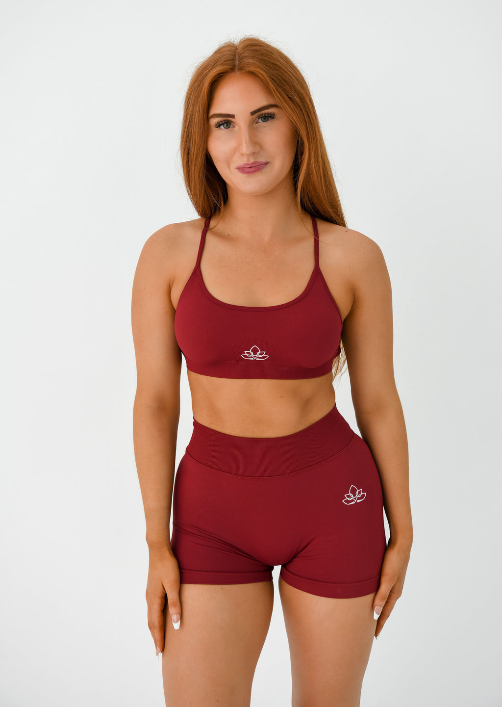 Elevate Burgundy Sports Bra